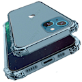 Miniatyrbild 3 av 11: iPhone 15 PLUS - Stötdämpande Skyddande Silikonskal Genomskinlig Transparent