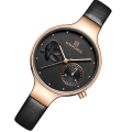 Pikkukuva 3 / 11: Elegant Damklocka Armband i Läder (NaviForce) Brun