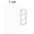 Miniatyrbilde 10 av 11: Allt-i-ett Skydd - Skärmskydd+Kameraskydd för Samsung Galaxy S24 FE! Transparent
