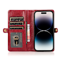 Pikkukuva 11 / 11: iPhone 14 Pro Max - Genomtänkt Läckert Fodral, 8 Kortfack Roséguld
