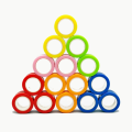 Miniatyrbillede 11 af 11: Fidget Toy / Magic Rings Spinner Magnetiska Ringar Grön