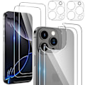 Miniatyrbilde 3 av 11: 3-in-1 iPhone 16 pro Max Fram- & Baksida + Kameralinsskydd Transparent