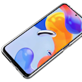 Pikkukuva 4 / 8: Xiaomi Redmi Note 11 Pro 5G - Floveme Silikonskal Genomskinlig