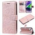 Miniatyrbillede 1 af 11: iPhone 14 - Floveme Plånboksfodral Roséguld