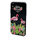 Miniatyrbild 3 av 8: Black Flamingo - Retroskal av silikon för iPhone X/XS Flamingo