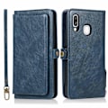 Pikkukuva 1 / 11: Samsung Galaxy A40 - Plånboksfodral Dubbelfunktion Mörkblå