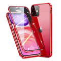 iPhone 12 - Stilsäkert Magnetiskt Dubbelskal FLOVEME Röd