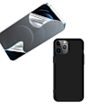 Miniatyrbillede 2 af 11: iPhone 14 Pro Max - Tunt Skyddsskal & Mjukt Skärmskydd Svart
