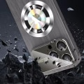 Miniatyrbillede 9 af 11: iPhone 11 pro max - Trätexturerat Magsafe Trådlöst Laddningsskal Brun