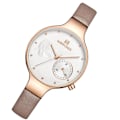 Miniatyrbillede 1 af 11: Elegant Damklocka Armband i Läder (NaviForce) Brun
