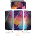 Miniatyrbillede 5 af 11: Samsung A70 3-PACK Anti-Spy Skärmskydd 9H Screen-Fit Sekretessglas