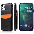 Pikkukuva 6 / 11: iPhone 12 Pro Max - Praktiskt Skal med Korthållare (LEMAN) Brun