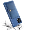 Miniatyrbillede 9 af 11: iPhone 11 Pro - Eksklusivt glat etui med kortrum Blå
