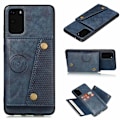 Miniatyrbillede 1 af 11: Samsung Galaxy S20 FE - Retro Cover med kortholder Mörkblå