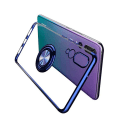 Miniatyrbillede 4 af 11: Huawei P20 - Skyddande Silikonskal med Ringhållare FLOVEME Svart