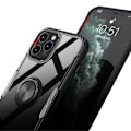 Pikkukuva 6 / 11: iPhone 12 Pro Max - Skal med Ringhållare (LEMAN) Svart