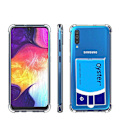 Miniatyrbillede 5 af 11: Samsung Galaxy A70 - Skal med Kortfack & Skärmskydd Transparent