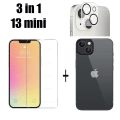 Miniatyrbild 2 av 11: 3-in-1 iPhone 13 Mini Fram- & Baksida + Kameralinsskydd Transparent