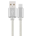 Miniatyrbillede 7 af 11: USB-C/Type-C Snabbladdningskabel 200cm (Slitstark/Metallhuvuden) Svart