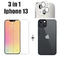 Miniatyrbillede 2 af 11: 3-in-1 iPhone 13 Fram- & Baksida + Kameralinsskydd Transparent