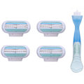 Miniatyrbillede 2 af 11: Skonsamma Rakhyvlar (4-Pack,8-Pack) Blå 8-Pack
