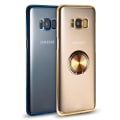 Pikkukuva 11 / 11: Samsung Galaxy S8 - Skyddande Silikonskal Ringhållare Svart Svart