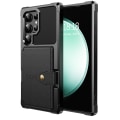Miniatyrbild 10 av 11: Samsung Galaxy S24 Ultra - Smart och Stiligt Fodral - 4 Kortfack Marinblå