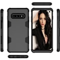 Miniatyrbild 9 av 11: Samsung Galaxy S10 - Praktiskt Skyddande Skal RUGGED ROBOT Svart/Guld