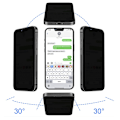 Pikkukuva 4 / 11: iPhone 14 Pro Max Anti-Spy Skärmskydd HD 0,3mm Svart