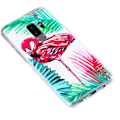 Miniatyrbild 5 av 5: Palm Flamingo - Retroskal av silikon för Samsung Galaxy S9 Plus Flamingo