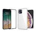 Pikkukuva 2 / 11: iPhone 11 - Stötdämpande Silikonskal med Skärmskydd Transparent