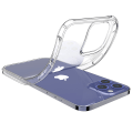 Miniatyrbild 7 av 11: iPhone 13 Pro Max Stötdämpande Silikonskal med Skärmskydd Transparent