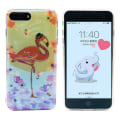Miniatyrbild 2 av 7: Pink Flamingo - Retroskal av Silikon för iPhone 8Plus Flamingo