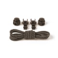 Miniatyrbillede 1 af 11: Snørebånd (Elastisk) 100cm - Holdbar Mörk Militärgrön