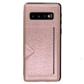 Miniatyrbild 4 av 11: Samsung Galaxy S10 Plus - Praktiskt Skyddande Skal Kortfack Mörkblå