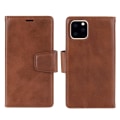 Miniatyrbillede 1 af 11: iPhone 11 Pro Max - Kraftfullt Plånboksfodral 2 i 1 (Hanman) Brun