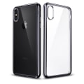 Miniatyrbillede 1 af 11: Electroplated Skal av mjuk Silikon till iPhone XR Svart