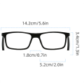 Miniatyrbilde 5 av 11: Exklusiva Hängande Läsglasögon med Magnetiskt Fäste - TR-material Svart +2.0
