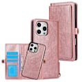 Miniatyrbilde 1 av 11: iPhone 16 Pro Max - Exklusivt 2-i-1 Plånboksfodral med Ställfunktion Roséguld