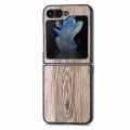 Miniatyrbilde 5 av 11: Trätextur Skal för Samsung Galaxy Z Flip5 5G Brown