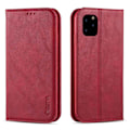 Miniatyrbillede 1 af 11: iPhone 11 Pro - Praktiskt Retro Plånboksfodral (AZNS) Red Röd
