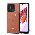 Miniatyrbilde 1 av 11: Stiligt Retro Flip Plånboksfodral För Xiaomi Redmi 12C - 5 färger Light brown