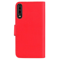 Miniatyrbilde 2 av 11: Huawei P30 - Stilrent Läder Plånboksfodral (NKOBEE) Röd
