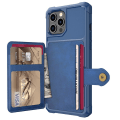 Miniatyrbild 8 av 11: iPhone 12 Pro Max - Stilrent Skal med Korthållare Brun
