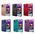 Miniatyrbillede 2 af 11: Elegant plånboksfodral i lyxigt PU-läder för iPhone 15 Plus Svart