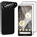 Pikkukuva 1 / 11: Google Pixel 9 - 2.5D Framsida Svart + Kameraskydd i 1 Set