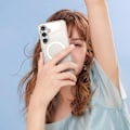 Pikkukuva 10 / 11: Magnetiskt trådlöst laddningsskal med stötskydd i PC-material för Galaxy S22 plus Transparent