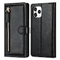 Pikkukuva 6 / 11: iPhone 13 Pro - Multifunktionellt Fodral med Zipper & Handledsrem Svart