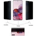 Pikkukuva 4 / 11: Samsung A71 2.5D Anti-Spy Skärmskydd Ram 9H 0,3mm Transparent Svart