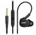 FONGE Sport In-ear Hörlurar med Mic (Earphone) Svart